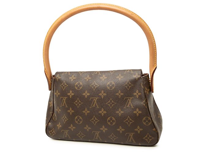 Louis Vuitton Brown Monogram Mini Looping Marrone - vista 2