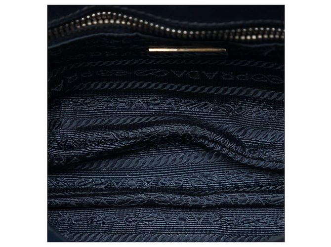 Prada Blue Impuntu Tessuto Crossbody Blu navy - vista 4