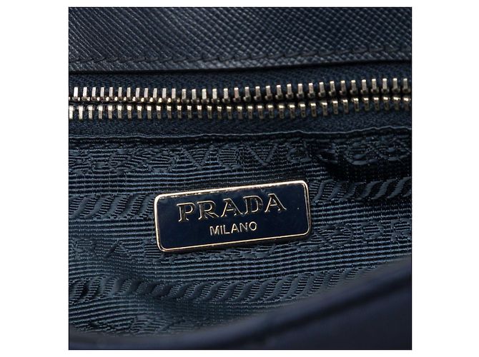 Prada Blue Impuntu Tessuto Crossbody Blu navy - vista 5
