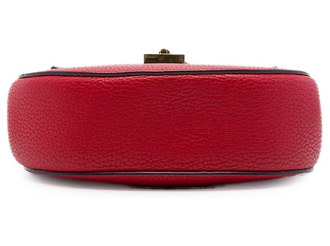 Chloé Mini Borsa a Tracolla Drew in Pelle Rossa Rosso - vista 3