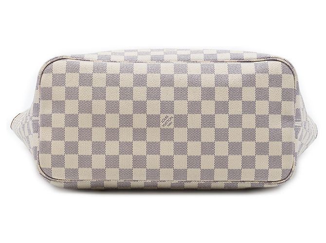 Louis Vuitton White Damier Azur Neverfull MM - view 3