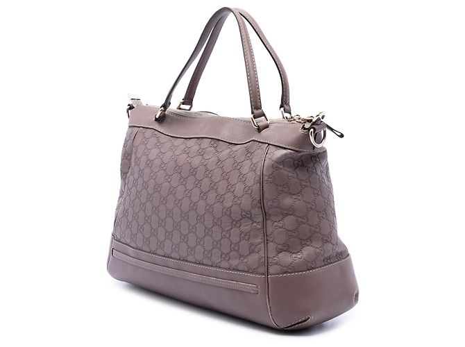 Borsa Satchel Gucci Mayfair Guccissima Viola Porpora - vista 2