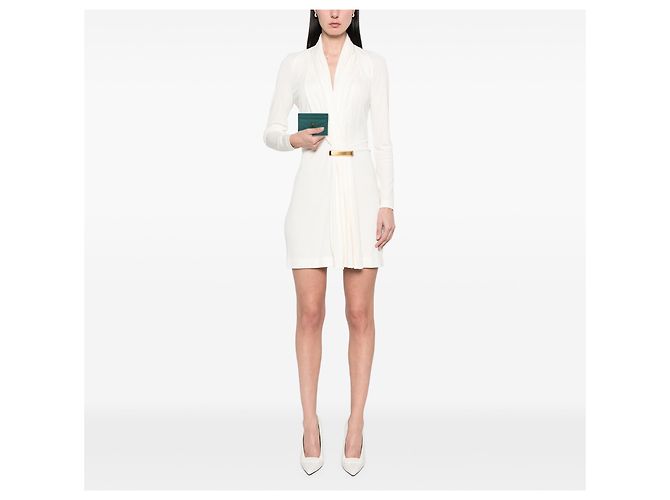 Autre Marque Porta-cartões Saint Laurent Green Grain De Poudre Monogram Cassandre Verde - vista 5