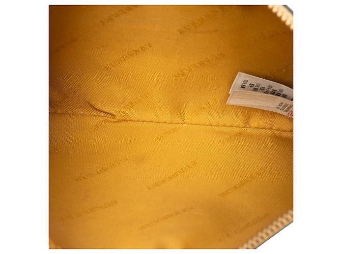 Burberry Beige Haymarket Check Coated Canvas Peyton Crossbody - vista 4