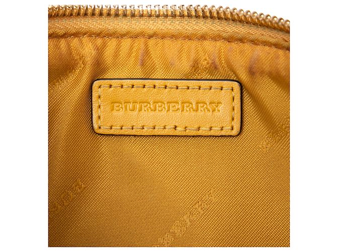 Burberry Beige Haymarket Check Coated Canvas Peyton Crossbody - vista 5