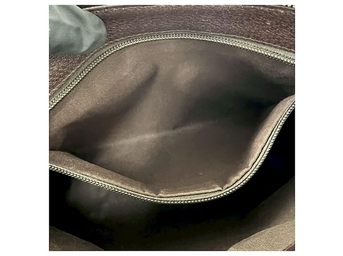 Borsa a tracolla Gucci in tela GG beige - vista 3