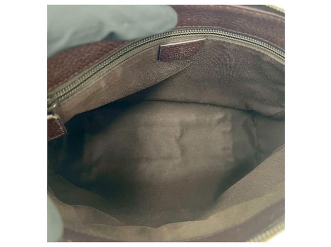 Borsa a tracolla Gucci in tela GG beige - vista 4