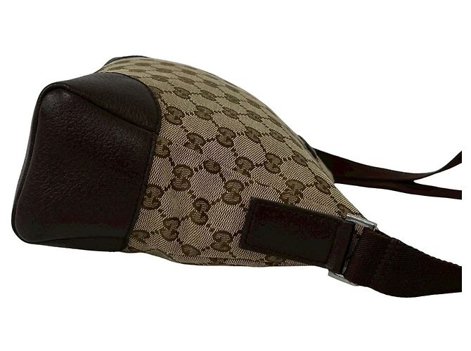 Borsa a tracolla Gucci in tela GG beige - vista 6