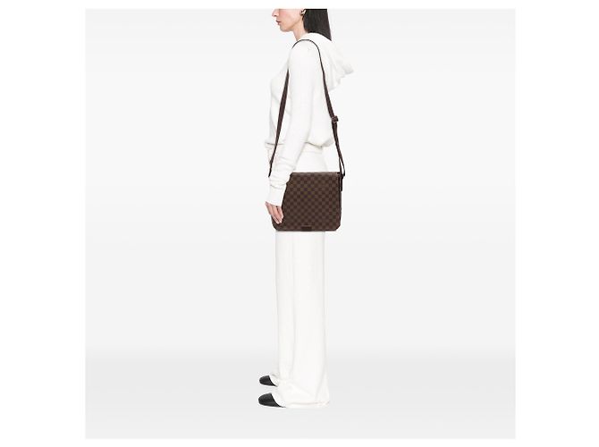 Louis Vuitton Brown Damier Ebene District MM - view 6