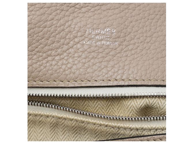 Hermès Brown Clemence Marwari GM Marrone Taupe - vista 5