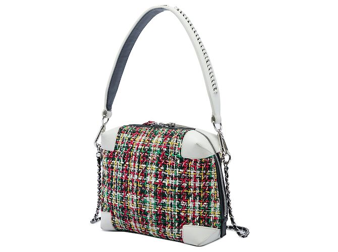 Chanel Red Tweed Street Allure Camera Bag Rot - Ansicht 2