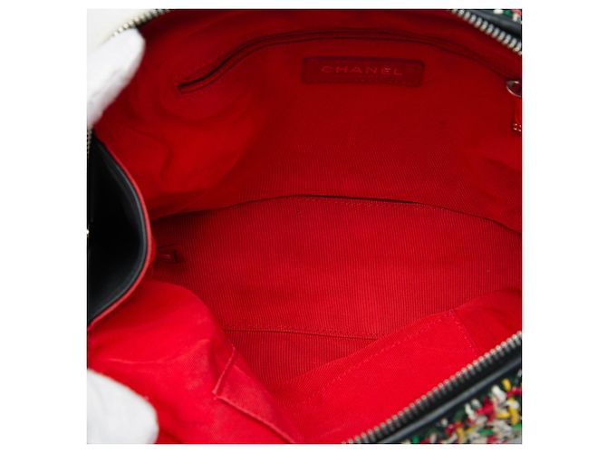 Chanel Red Tweed Street Allure Camera Bag Rot - Ansicht 4