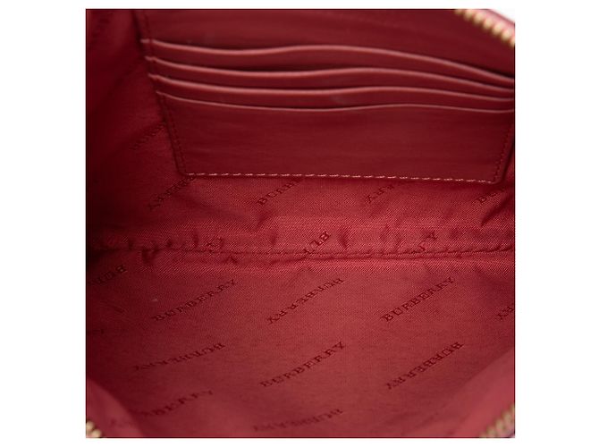 Burberry Beige Haymarket Check Nylon Peyton Crossbody - vista 4
