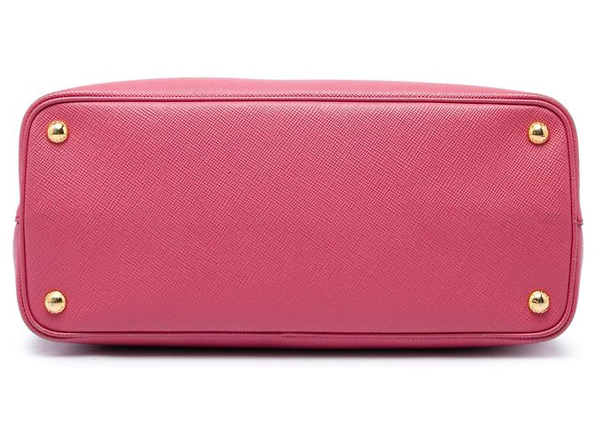 Prada Double Satchel aus Saffiano-Leder Rosa Medium Pink - Ansicht 3