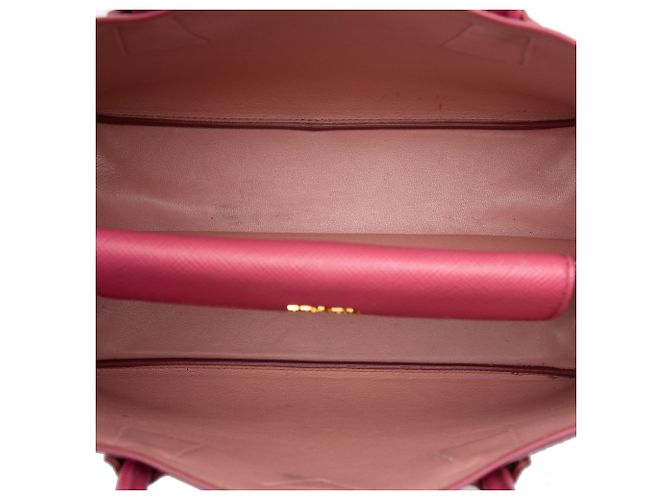 Prada Double Satchel aus Saffiano-Leder Rosa Medium Pink - Ansicht 4