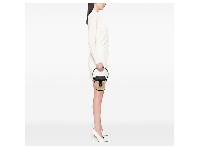 Bolso Bucket Dior de Mimbre Beige CD - vista 6