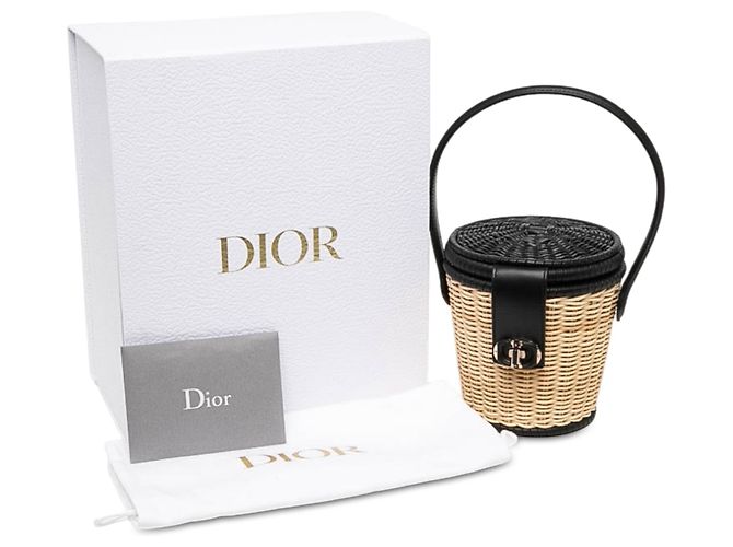 Bolso Bucket Dior de Mimbre Beige CD - vista 7