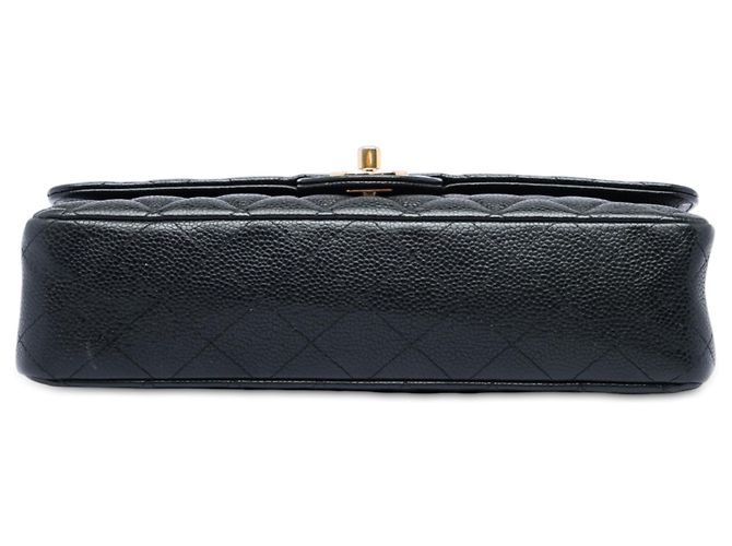 Chanel Black Medium Classic Caviar Double Flap Schwarz - Ansicht 3