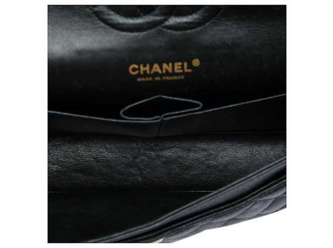 Chanel Black Medium Classic Caviar Double Flap Schwarz - Ansicht 4