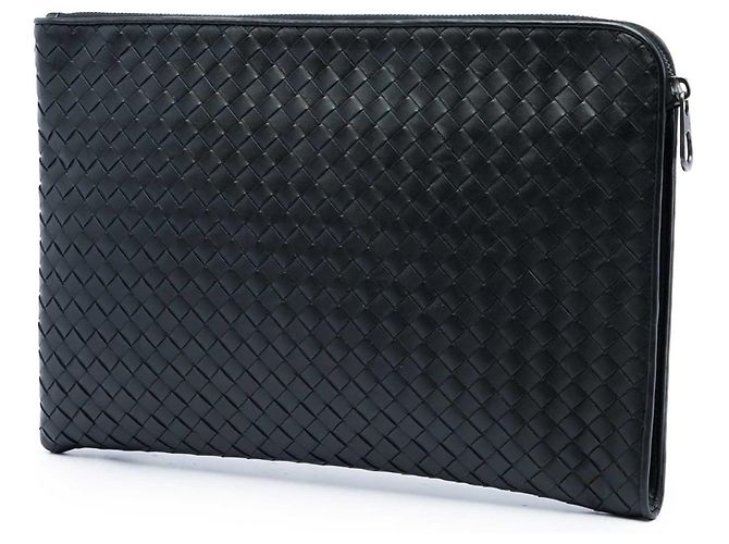 Bottega Veneta Document Case Medium aus Nappa Intrecciato Schwarz - Ansicht 2