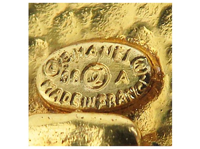 Orecchini a clip quadrati placcati oro Chanel Gold CC D'oro - vista 4