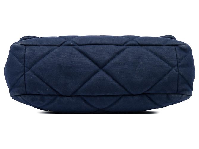 Chanel Blue Large Canvas 19 Flap Bleu Bleu Marine - vue 3