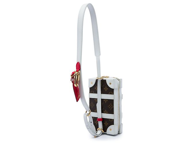 Bolso para teléfono Louis Vuitton Brown NBA Monogram Soft Trunk Castaño - vista 2