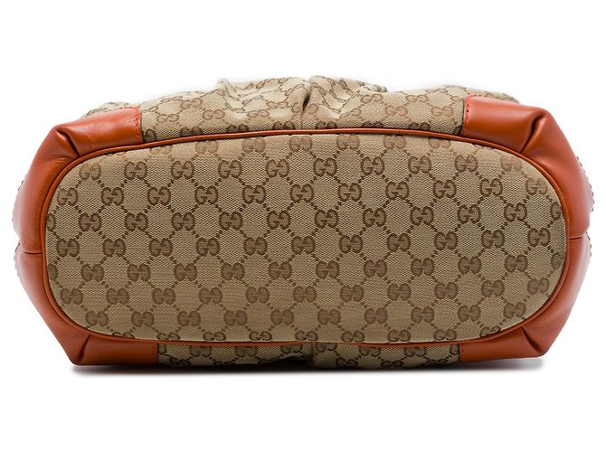 Sac Satchel Gucci Beige GG Canvas Sukey - vue 3