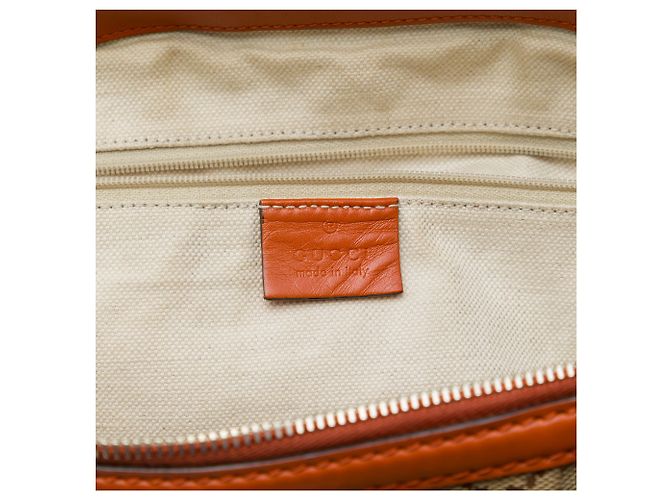 Sac Satchel Gucci Beige GG Canvas Sukey - vue 5