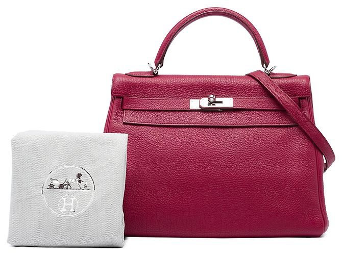 Hermès Red Togo Kelly II Retourne 32 Rosso - vista 6