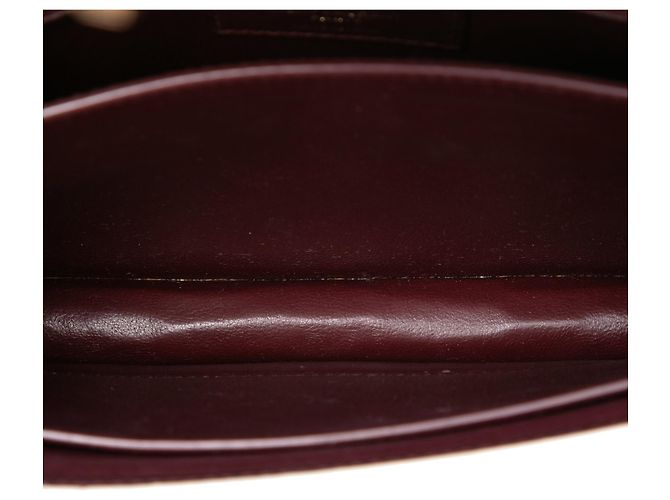 Autre Marque Borsa Saint Laurent Cassandra con chiusura monogramma in pelle embossed effetto coccodrillo bianca Bianco - vista 4