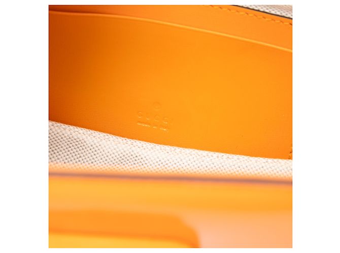 Bamboo Borsa Gucci Orange Mini Calfskin Web 1947 con manico in bambù Arancione - vista 5