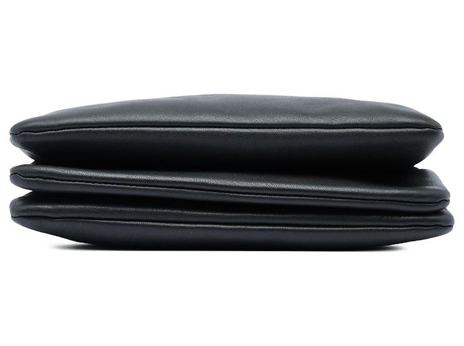 Céline Celine Trio Crossbody Small in Pelle di Agnello Nera Nero - vista 3