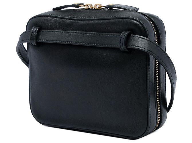 Autre Marque Saint Laurent Vicky Gürteltasche aus schwarzem gestepptem Lammleder mit Monogramm - Ansicht 2