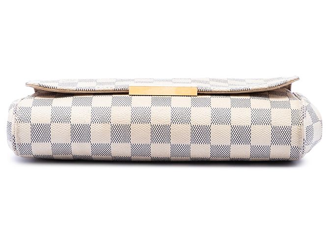 Louis Vuitton White Damier Azur Favorite MM Blanco - vista 3
