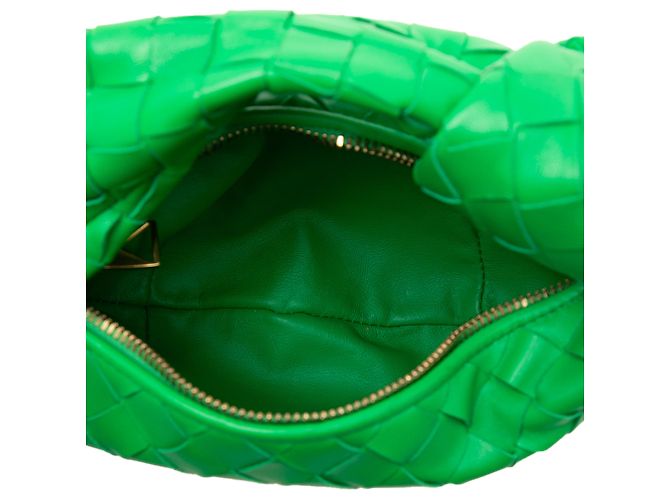 Bottega Veneta Mini Jodie in Nappa Intrecciato Verde - vista 4