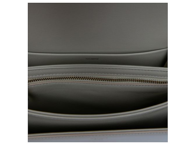 Céline Celine Brown Classique Shiny Calfskin Triomphe Crossbody Marrom Bege - vista 4