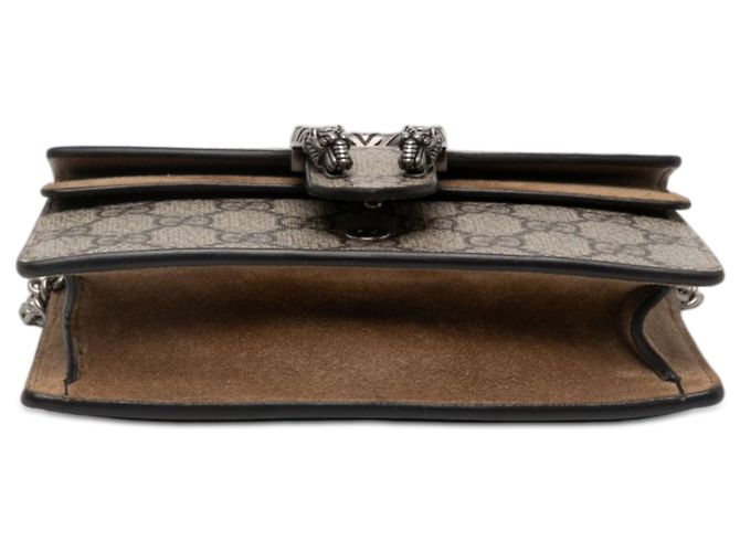 Gucci Mini GG Supreme Dionysus Crossbody Beige - vista 3