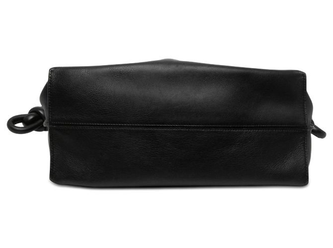 Clutch Flamenco Knot LOEWE in vitello nero Large - vista 2