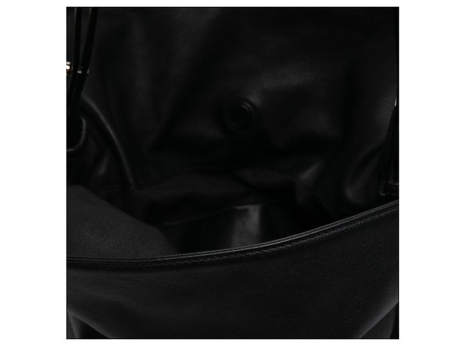 Clutch Flamenco Knot LOEWE in vitello nero Large - vista 4