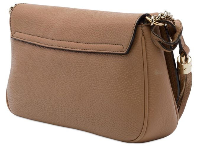 Gucci Soho Chain Flap Crossbody en piel de becerro marrón Medium Castaño Carne - vista 2