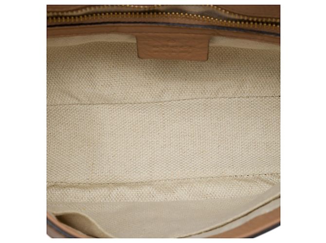 Gucci Soho Chain Flap Crossbody en piel de becerro marrón Medium Castaño Carne - vista 4
