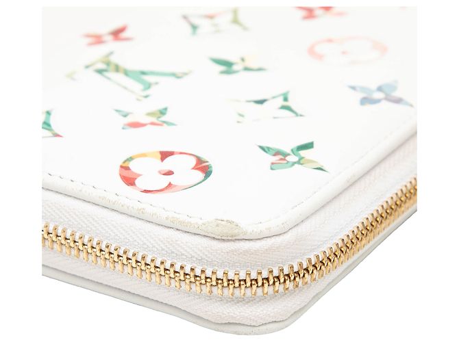 Louis Vuitton White Monogram Garden Zippy Long Wallet - view 6