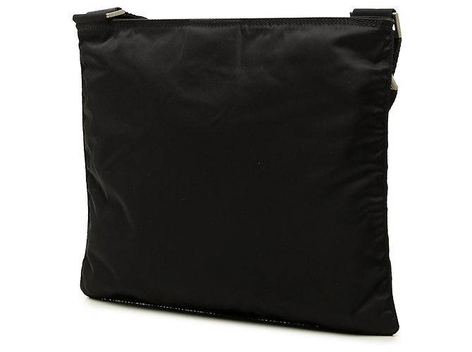 Prada Bolso Crossbody de Tessuto Negro con Cremallera - vista 2