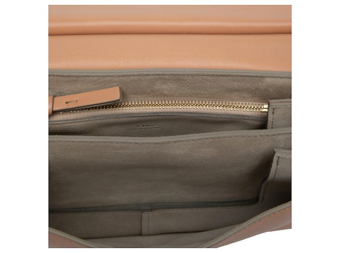 Chloé Faye Crossbody in pelle di vitello e camoscio marrone Medium Marrone chiaro - vista 5
