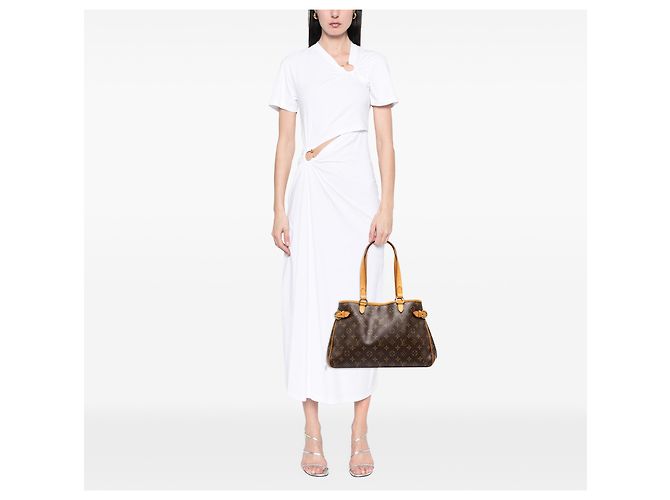 Louis Vuitton Brown Monogram Batignolles Horizontal Marrone - vista 8