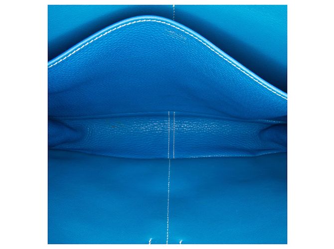 Hermès Blue Clemence Halzan 31 Bleu - vue 4