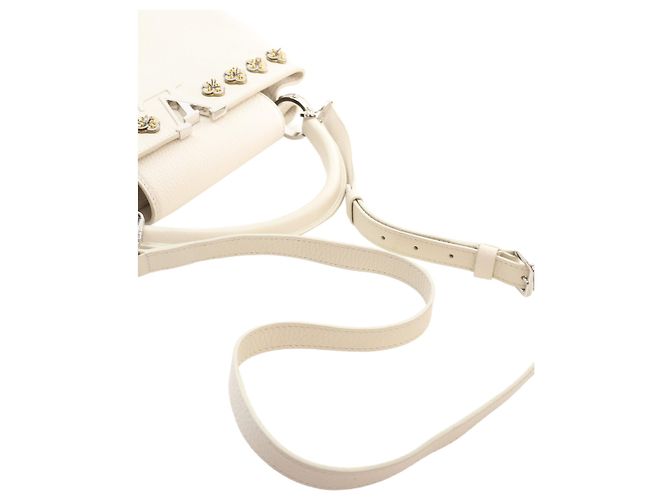 Louis Vuitton White Taurillon Flowers Capucines PM Weiß - Ansicht 14