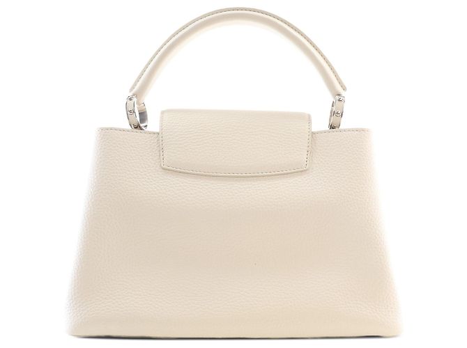 Louis Vuitton White Taurillon Flowers Capucines PM Weiß - Ansicht 2