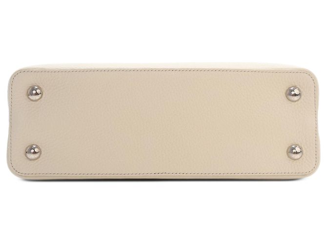 Louis Vuitton White Taurillon Flowers Capucines PM Weiß - Ansicht 3